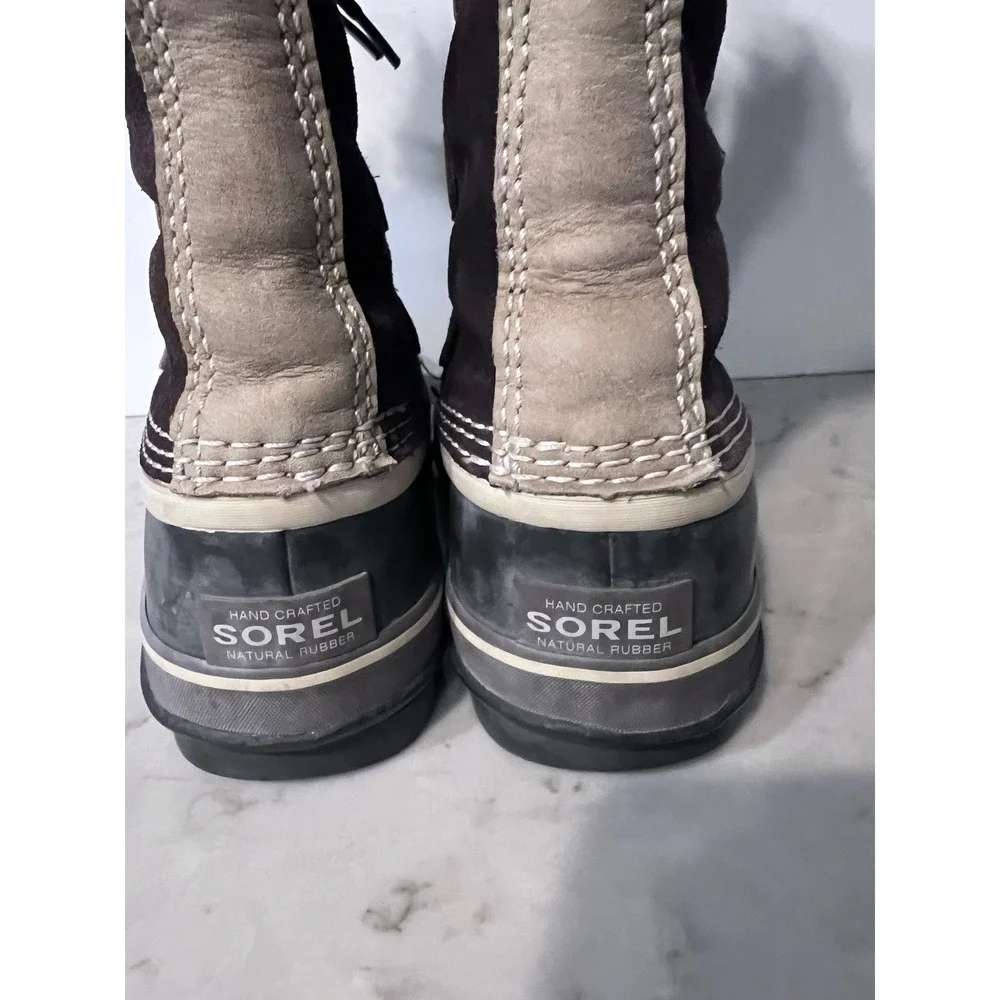 Sorel Women's Joan of Arc Boots Waterproof Fur Trimmed Lace Up Size 8‎ (READ)